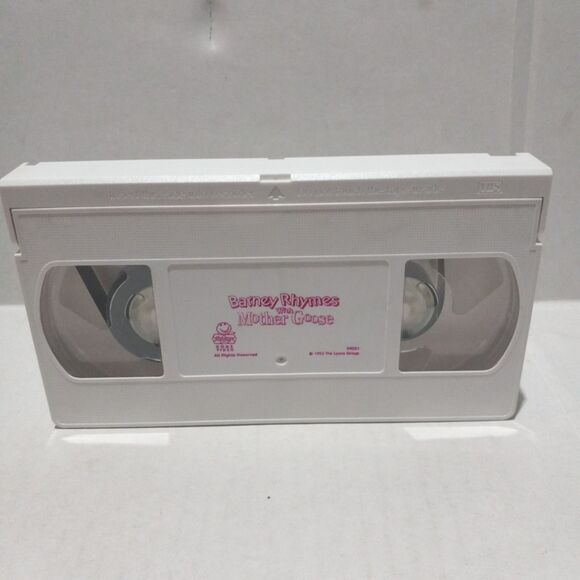 Barney Rhymes With Mother Goose (VHS, 1993)-Lyons Group-Slipcase-White Tape - Picture 5 of 7